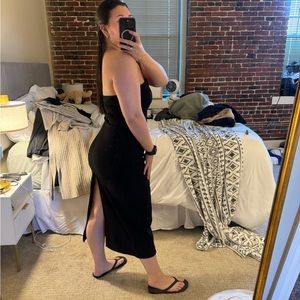 Zara | Black midi dress